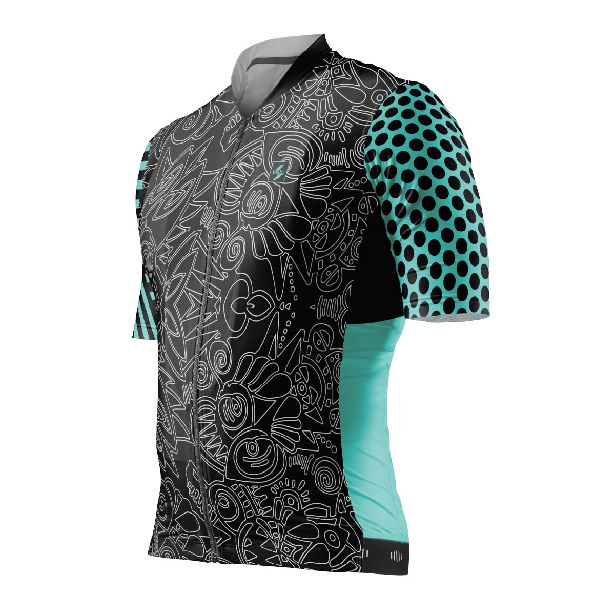 Men's cycling jersey Polka lines