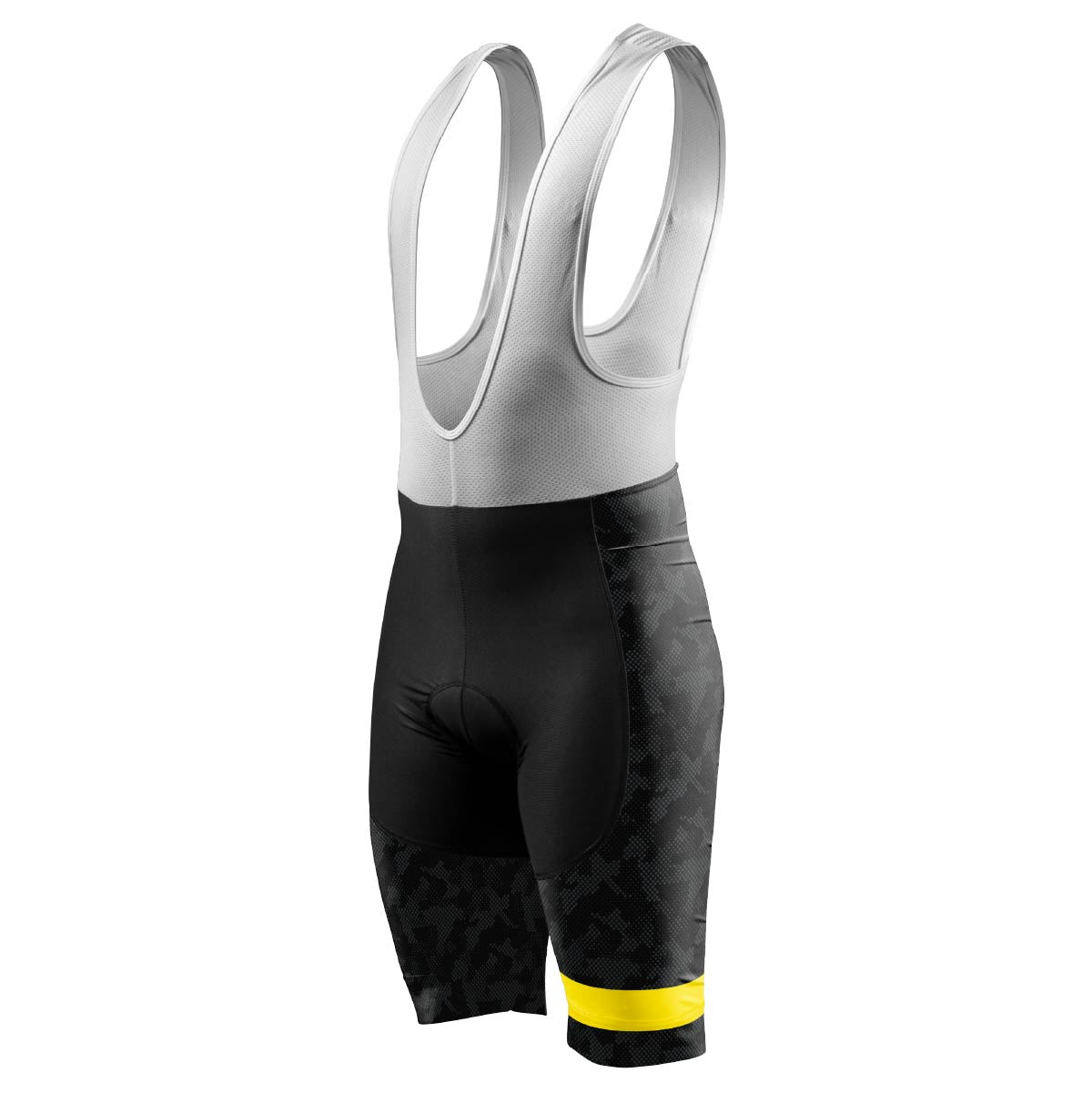 Men's bibshorts Yellow lines