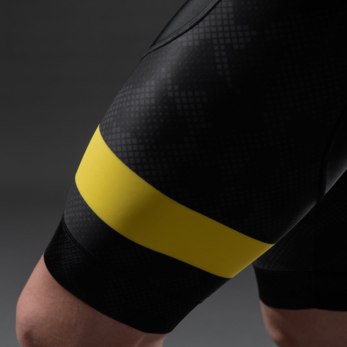 Men's bibshorts Yellow lines