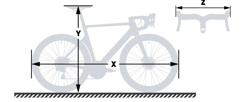 Road bike measurement diagram
