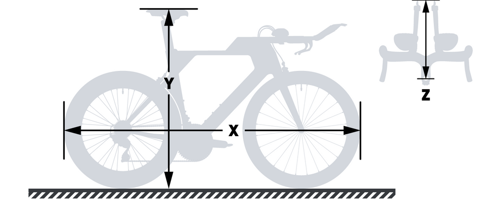 Triathlon bike measurement diagram